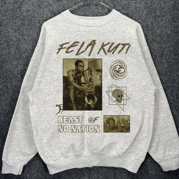 Fela Kuti fan art shirt, Beast Of No Nation Tee shirt Sweaters sweatshirt - Picture 1 of 2
